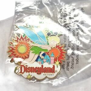 Disney Tinker Bell Fireworks Pin Orange Enamel NIP